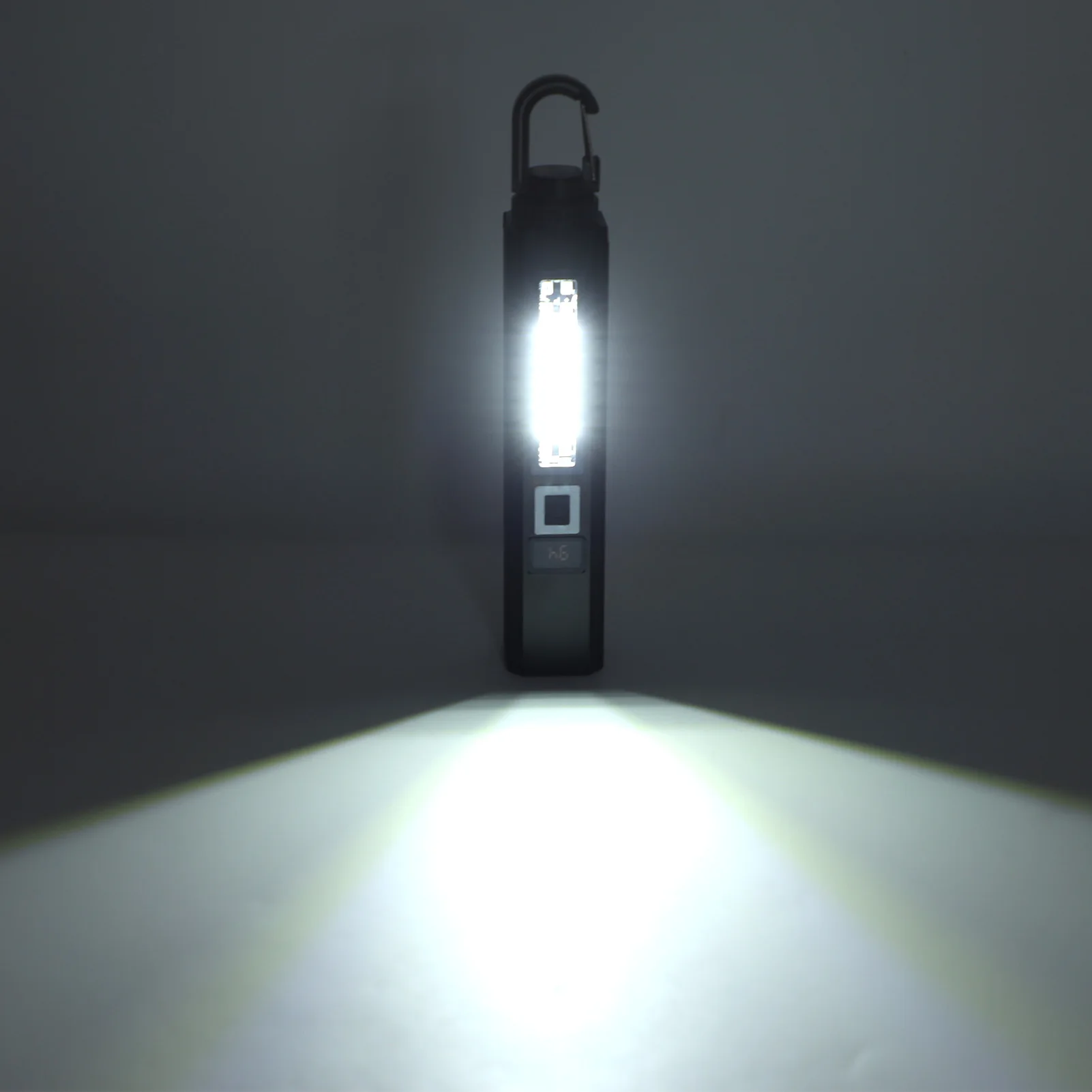 ZK40 LED Flashlight High Luminous Flux Super Bright Multi Modes USB Rechargeable Handheld Flashlight with Hook for Camping