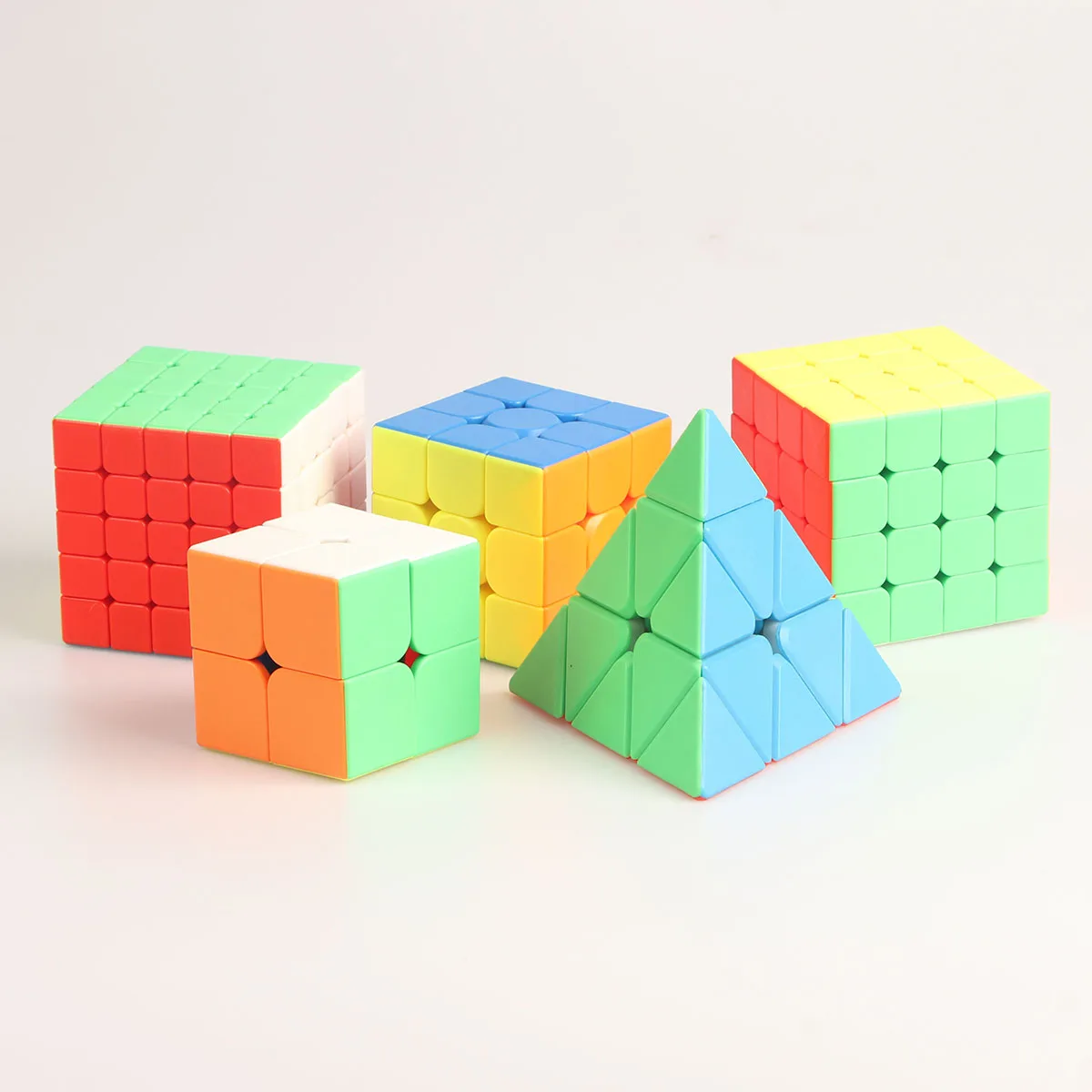 2x2 3x3 4x4 5x5 pyramid stickerless stress relief puzzle professional education smooth speed competition children's toy gifts