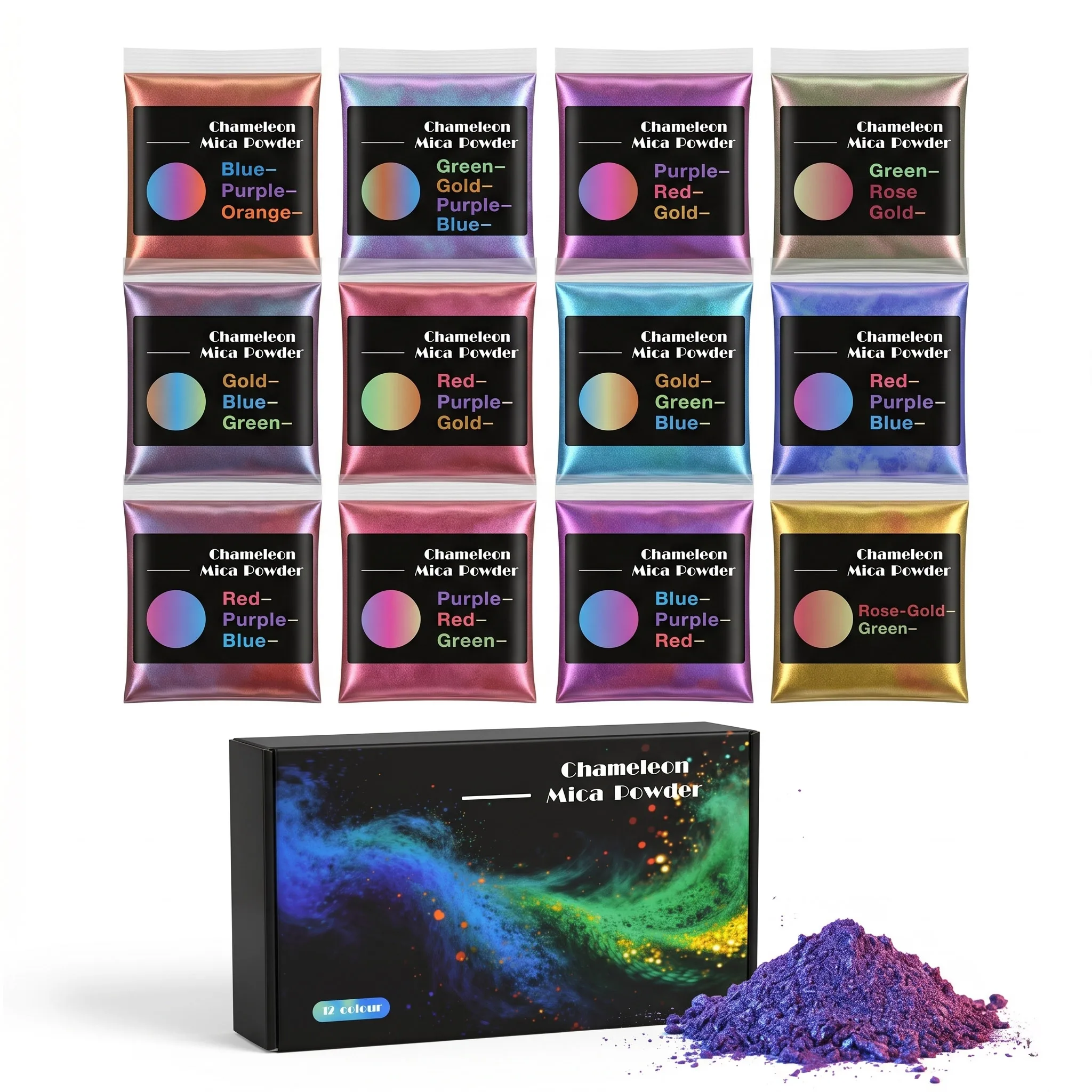 Oxide Pigment Soap - 12 Colors of Chameleon Color Shift