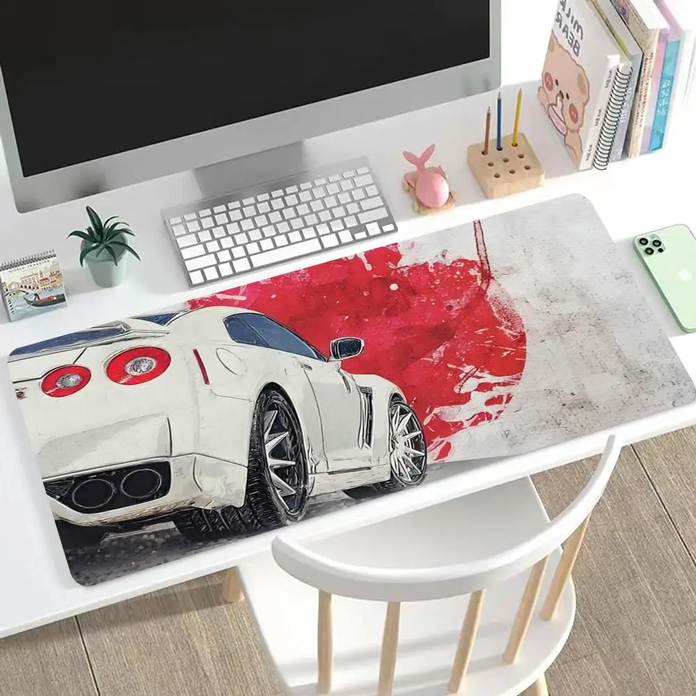 

Racing GTR sports car Mouse Pad Cute HD Mousepad Pad Extended Gaming Keyboard LargeMousepad 90x40cm XXL Gamer Mousepad