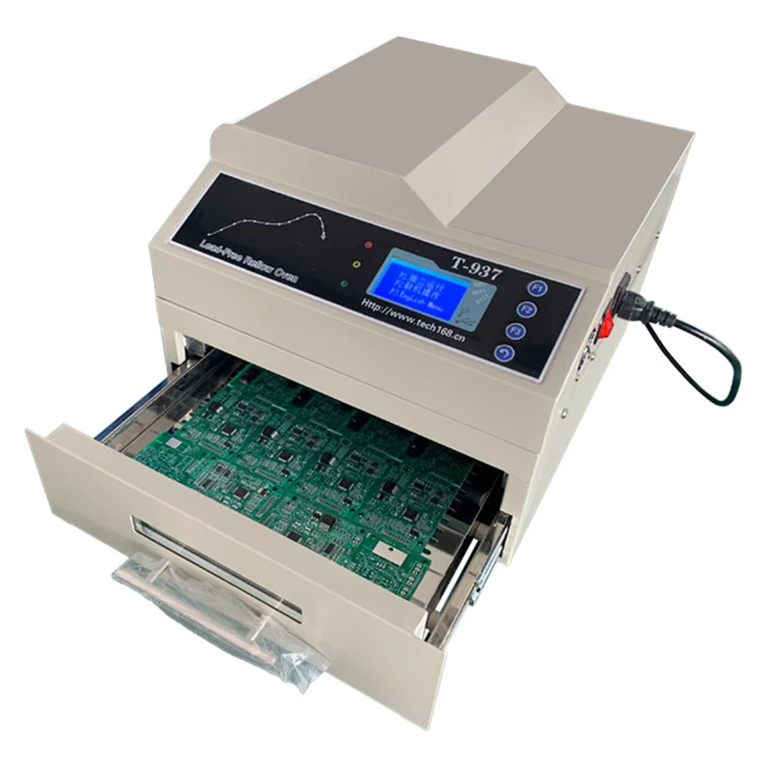 

T-937 Desktop Lead-free Reflow Oven 2300W Infrared IC Heater Reflow Solder Oven BGA SMD Rework Solder Station Machine