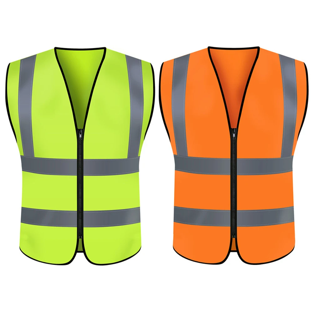 

Customized LOGO Reflective Safety Vest High Visibility Construction Man Working Clothes Hi Vis Workwear Fluorescent Vest