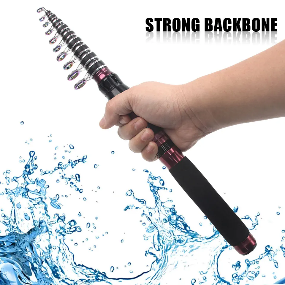 

Портативная телескопическая короткая морская удочка из углеродного волокна, складная длина 39-43 см, рукоятка из ЭВА, подходит для всех водоемов.