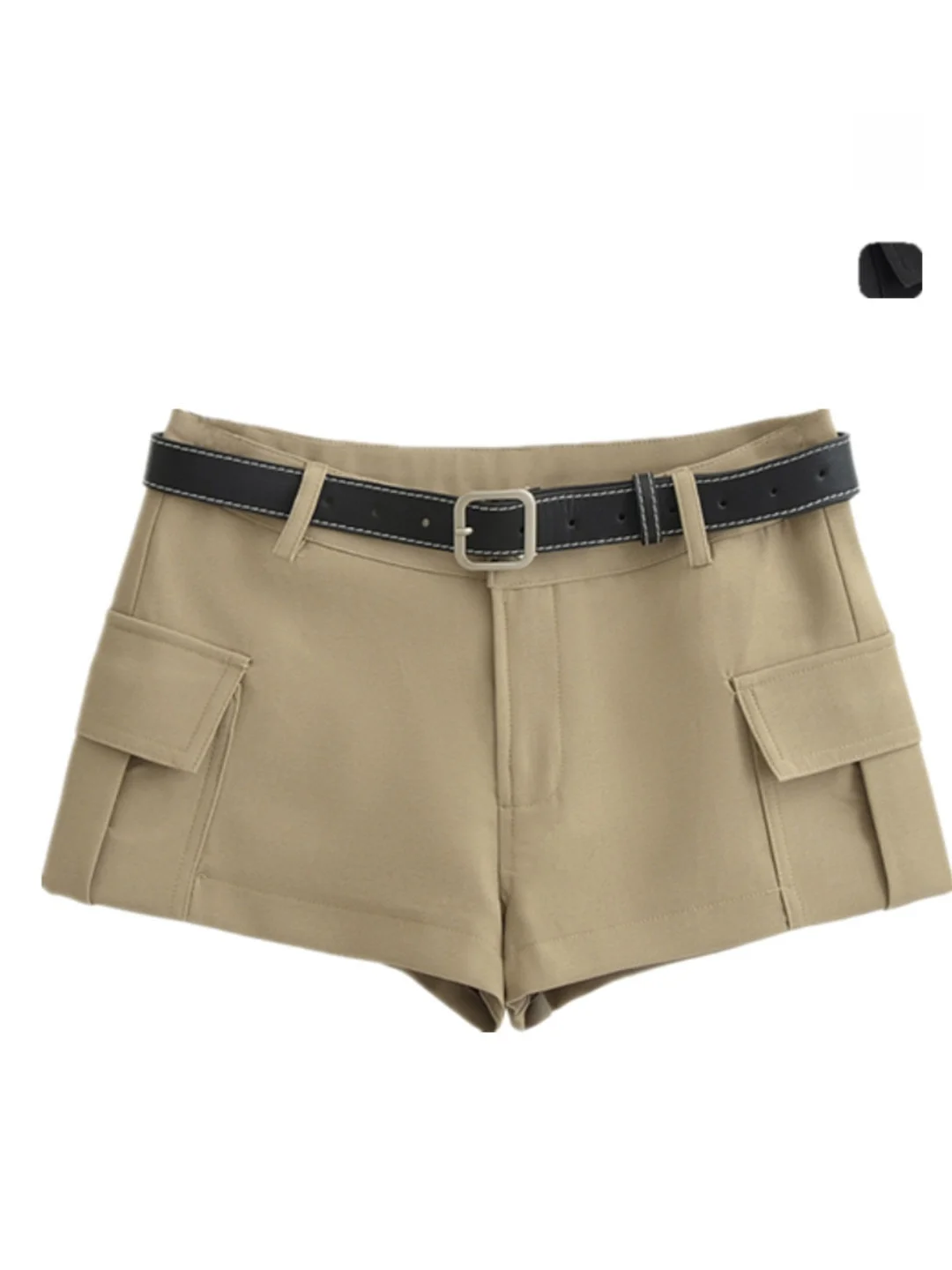 กางเกงขายาวทรงตรงสไตล์สตรีท แต่งเข็มขัดเอวต่ำ ดีไซน์เซ็กซี่ทันสมัยสำหรับสาวๆ  งานปักละเอียด  คอลเลคชั่นใหม่สำหรับฤดูร้อน