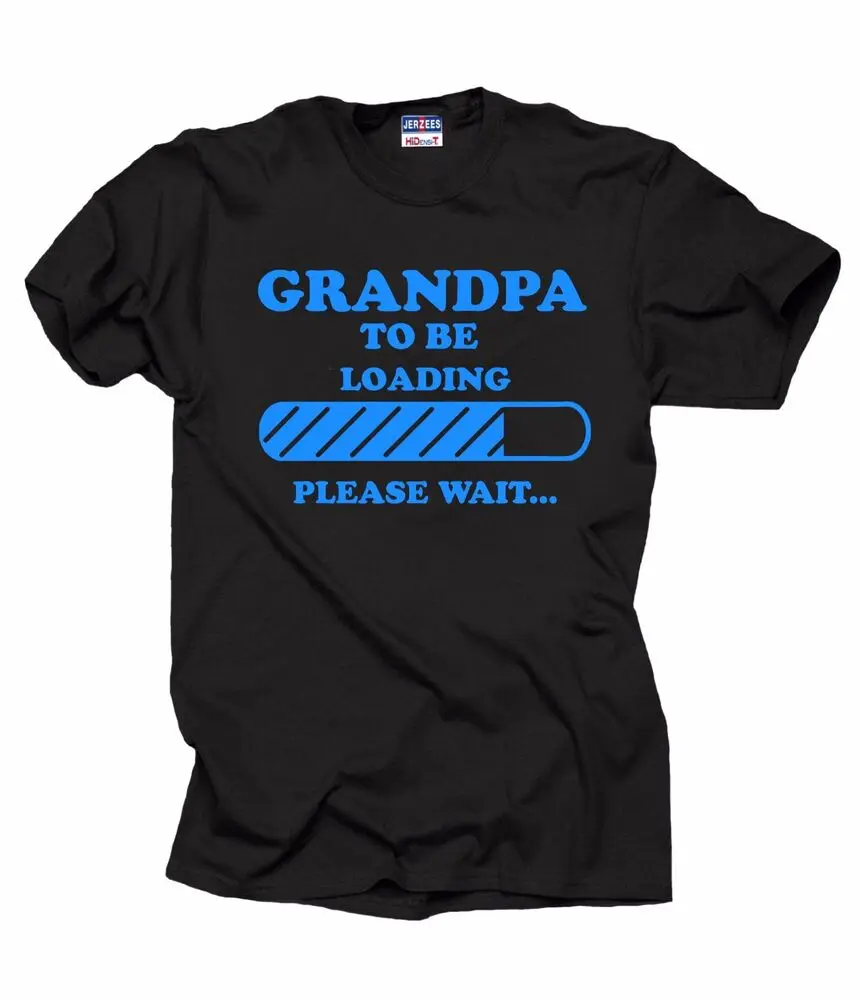 Gift For Grandfather T-Shirt Grandpa To Be Tee Shirt Announcement GiftAnime Pattern Men and women 100% cotton