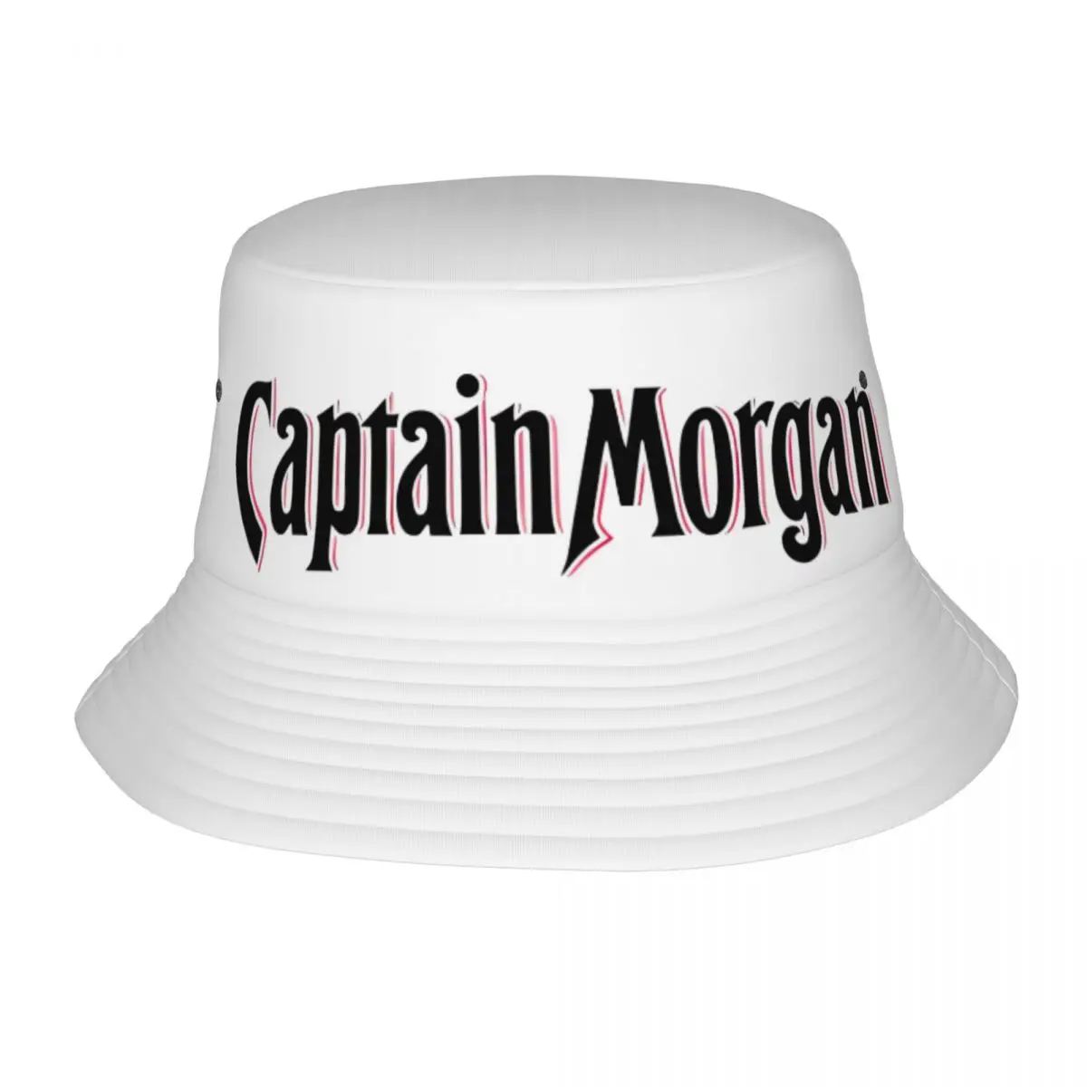 Drink Logo Bucket Hat Captain morgan Streetwear Fisherman Caps For Couple Casual Beach Travel Sun Hats Foldable Graphic Cap