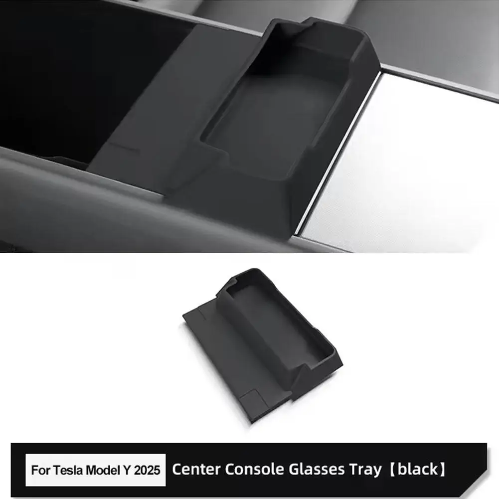 

for Tesla Model Y Juniper 2025 Central Control Armrest Box Glasses Pocket Car Storage Box Case Glasses Holder Car Accessor G4Z0