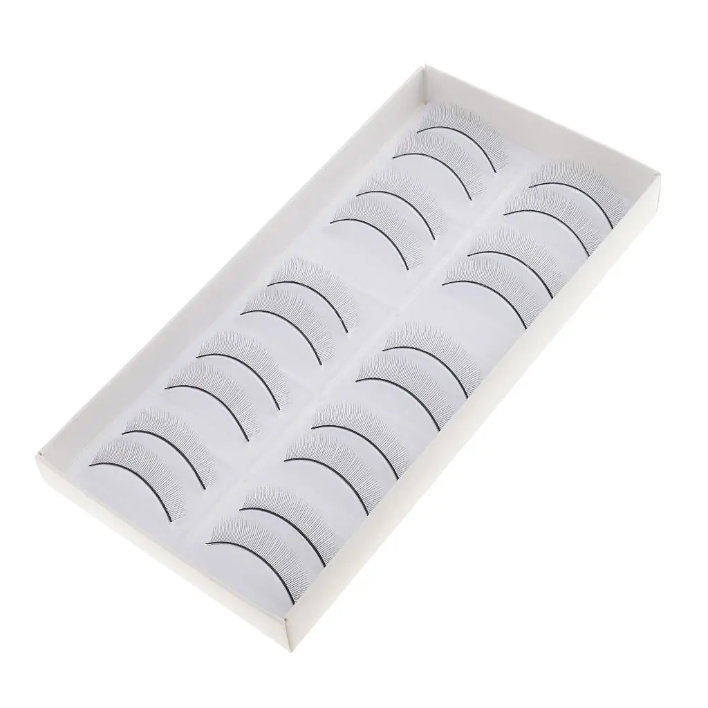 8mm Soft Light Adhesive False Eyelashes Practice Training Mimic Lash Strips