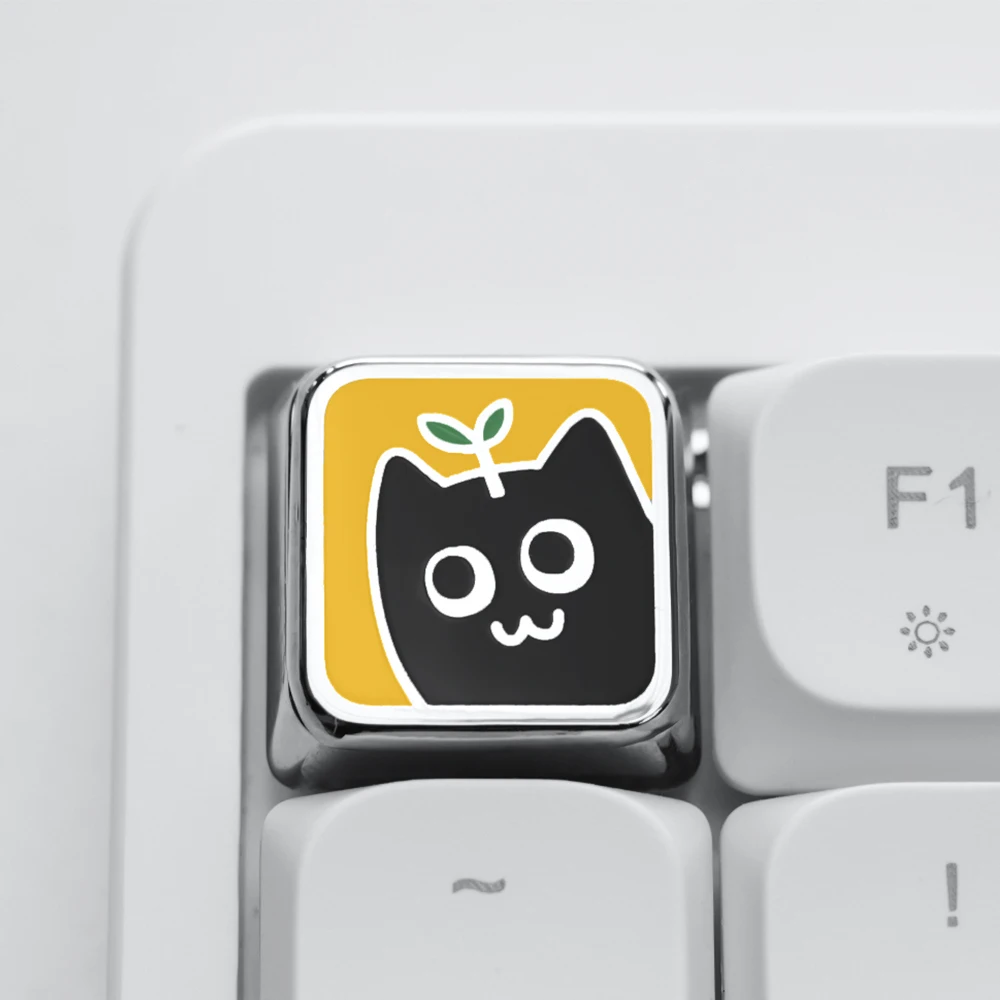 Low Profile Keycaps Mechanical Keyboards Metal Keycaps ESC Arrow Cute Cat Custom Magnetic Gaming Key Caps