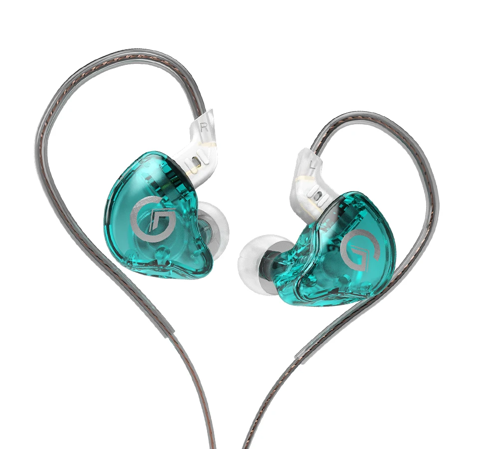 GK G1 Pro سماعة أذن سلكية سماعات أذن رياضية مع ميكروفون إلغاء الضوضاء في الأذن مراقب HiFi سماعة مشغل MP3 للموسيقى