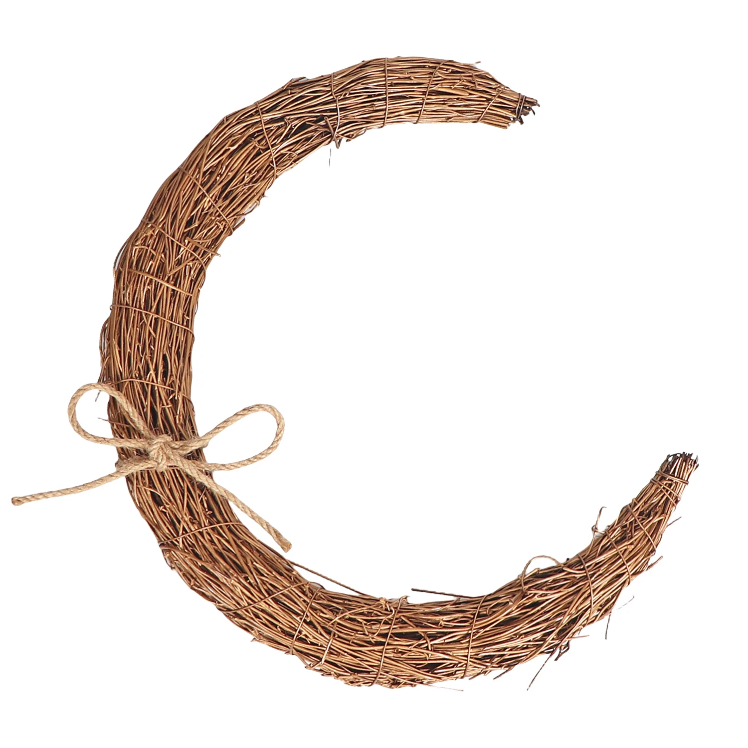 1 pcs of Crescent Vine Wreath, suitable for DIY and Ramadan decoration - perfect for home, front door, wall, and window decora