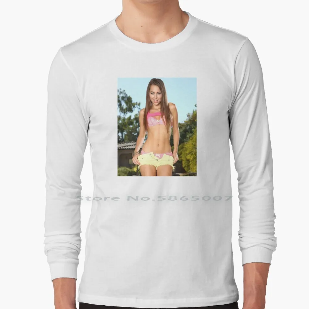 Sexy Rileys Pink Bikini 100% Cotton Long Sleeve T Shirt Sasha Grey Asa Akira Xvideo Faketaxis Mia Sexy Girl Woman Reid Lana