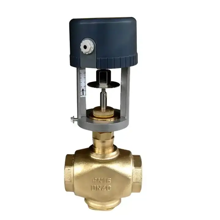 Customized Electric Threaded Two-way Control Regulator Valve Central Air Conditioning Proportional Integral Regulating Valve