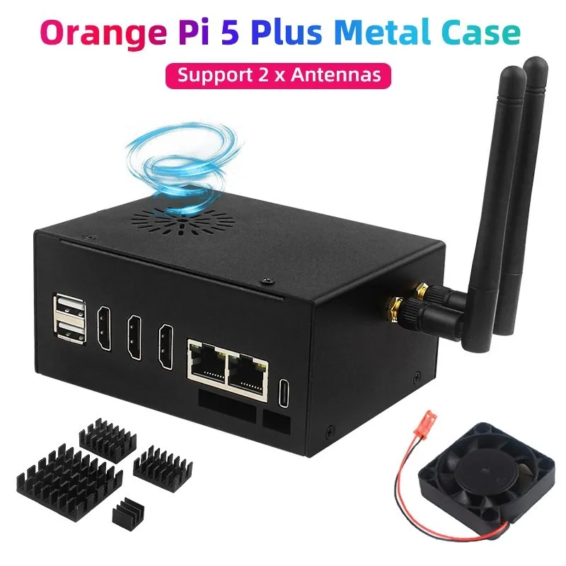 8-ядерный процессор Orange Pi 5 Plus RK3588, 64 бит, 2,4 ГГц, 4 / 8 / 16 ГБ ОЗУ, видео 8K + металлическая фотография, опционально WiFi Bluetooth EMMC для OPI5 Plus