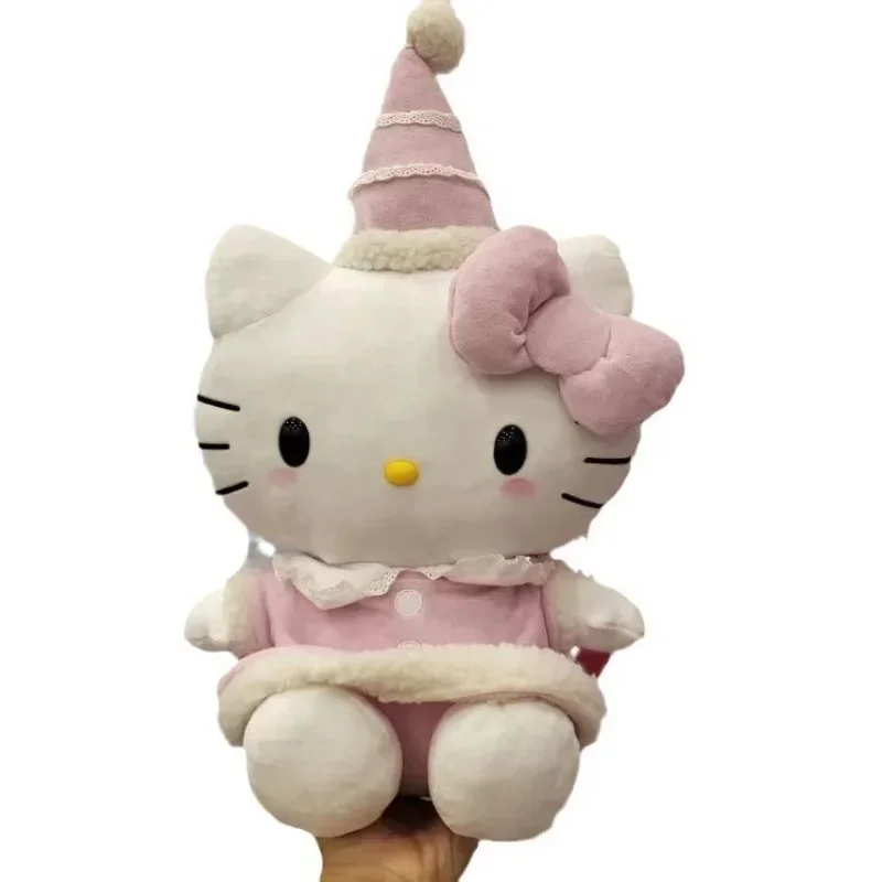 Sanrio Hello Kitty Cartoon Anime Character Boneca, Natal Stuffed Animal Brinquedos, Decoração para casa, Aniversário infantil, Presentes de Natal