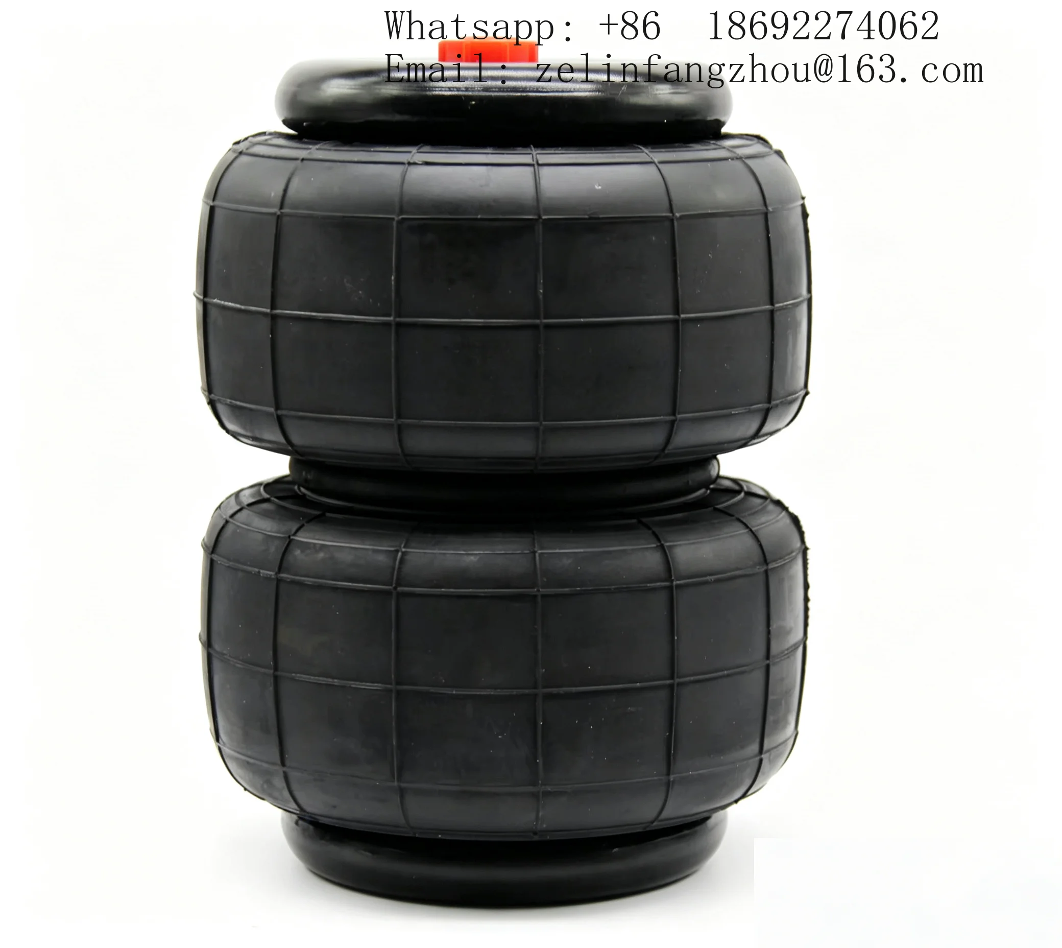Double Convoluted Air Spring Bellows Bag 2B58343 D2500 2S2500 2500LB for Air Ride Suspension System Heavy Duty