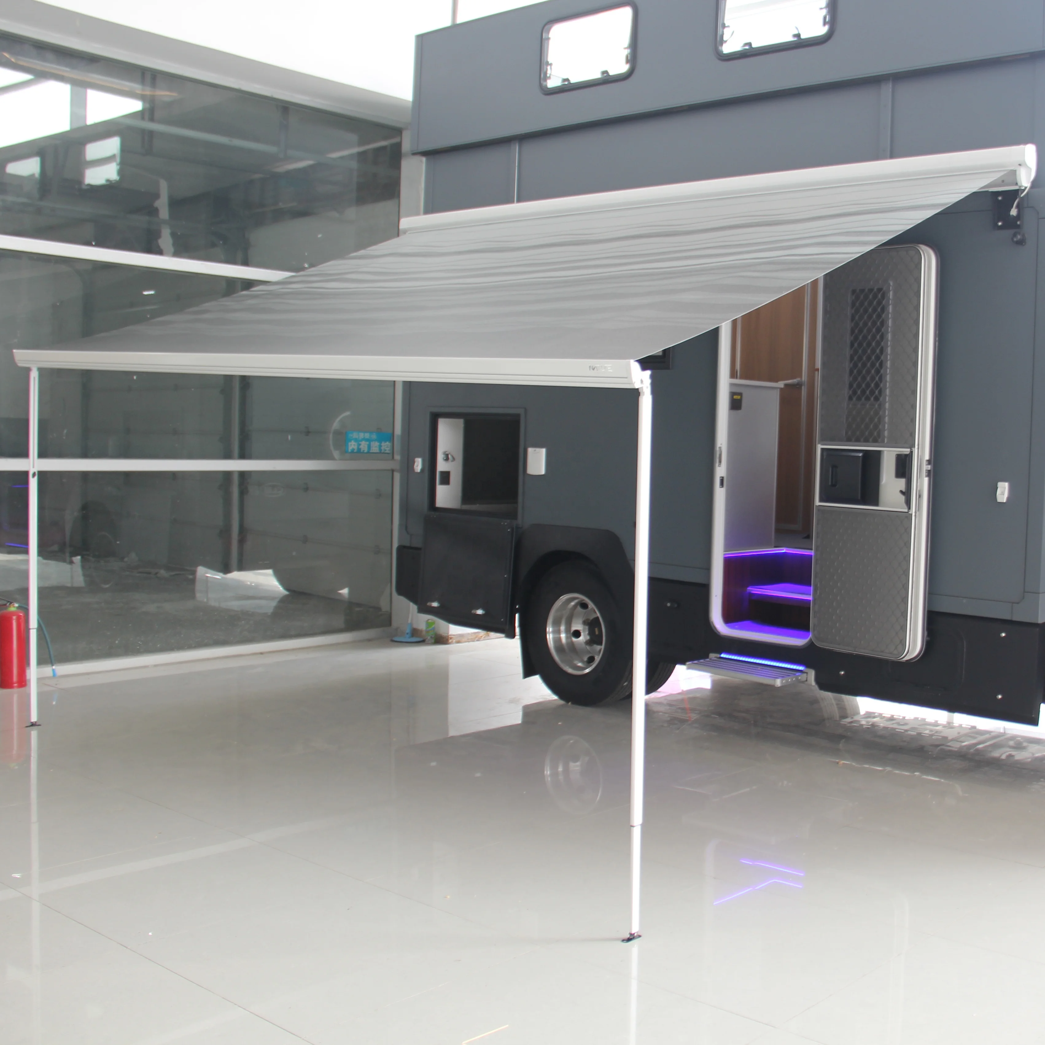 

Aluminum Full Cassette Manual Car Side caravan Awning,retractable Awning for Car Use