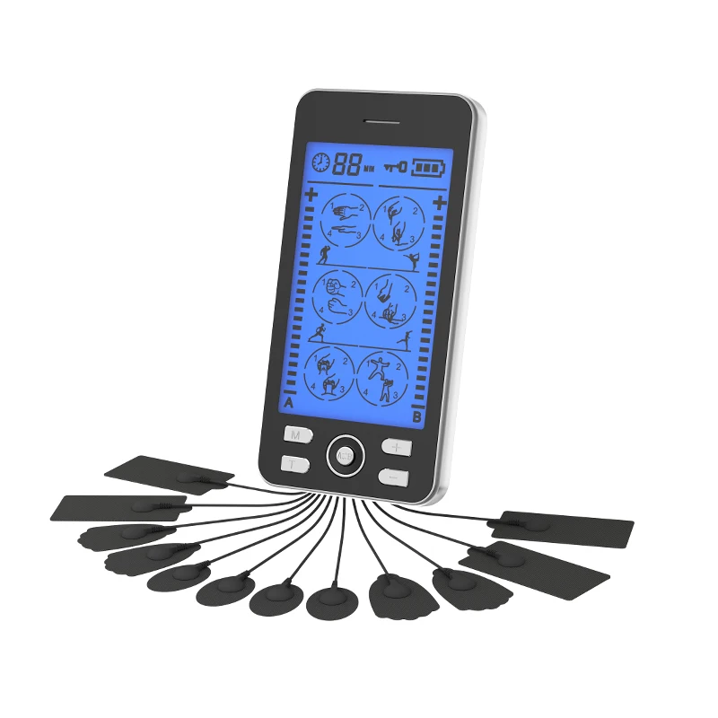 Smart Library New vals 24 Modes Muscle Stimulator Large Screen Neck Back Shoulder Massage Pain Relief Tens Ems Unit