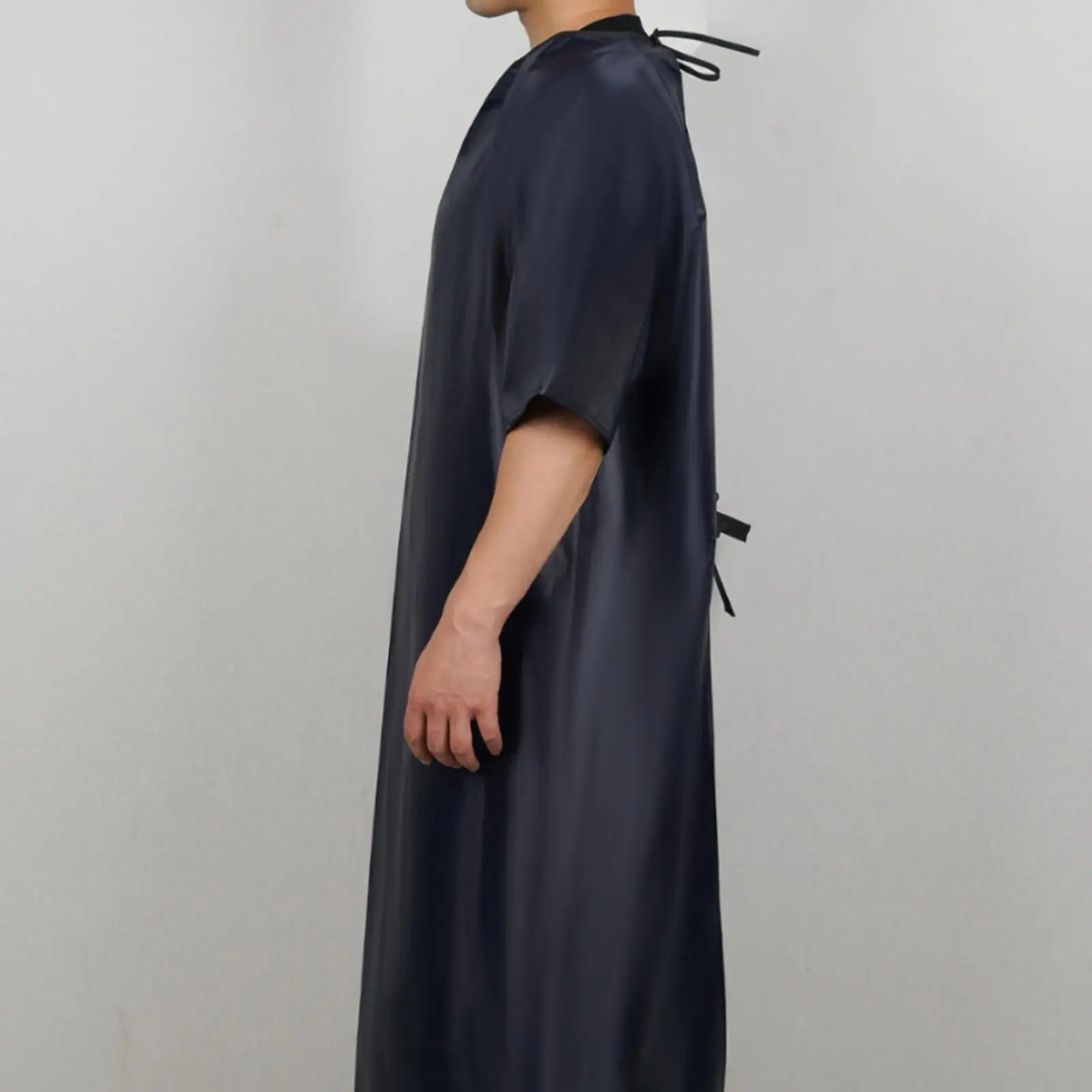 Short-Sleeve Apron with Tie Fastening Lightweight for Kitchen, Restaurants