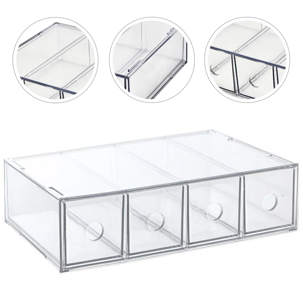 

Clear Acrylic Storage Organizer Transparent Makeup Organizer for Lipsticks Eye Shadow Vanity Table Lipsticks Holder