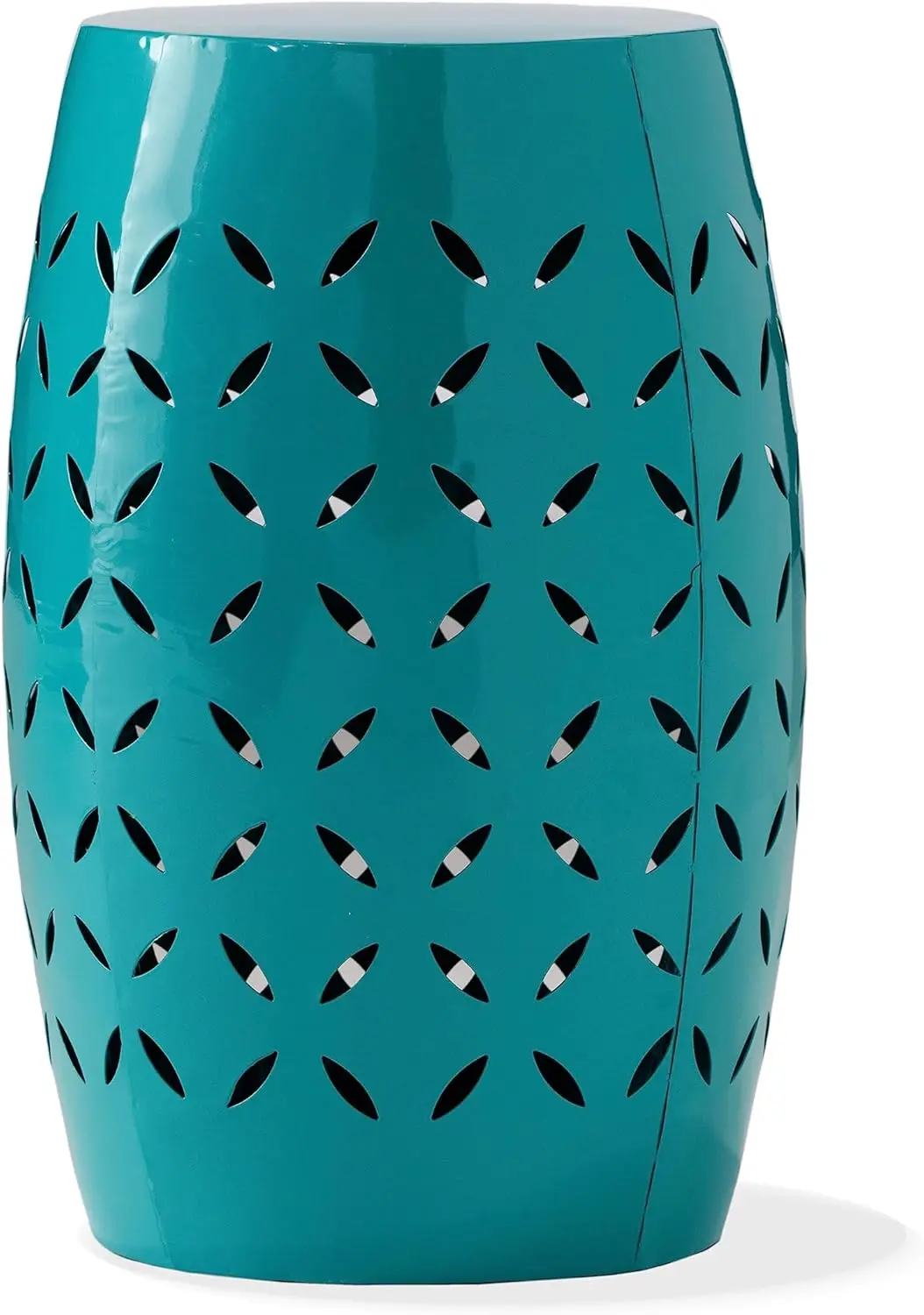 

Железный приставной столик для улицы, цвет бирюзовый, высота 12 дюймов, прочная мебель для патио