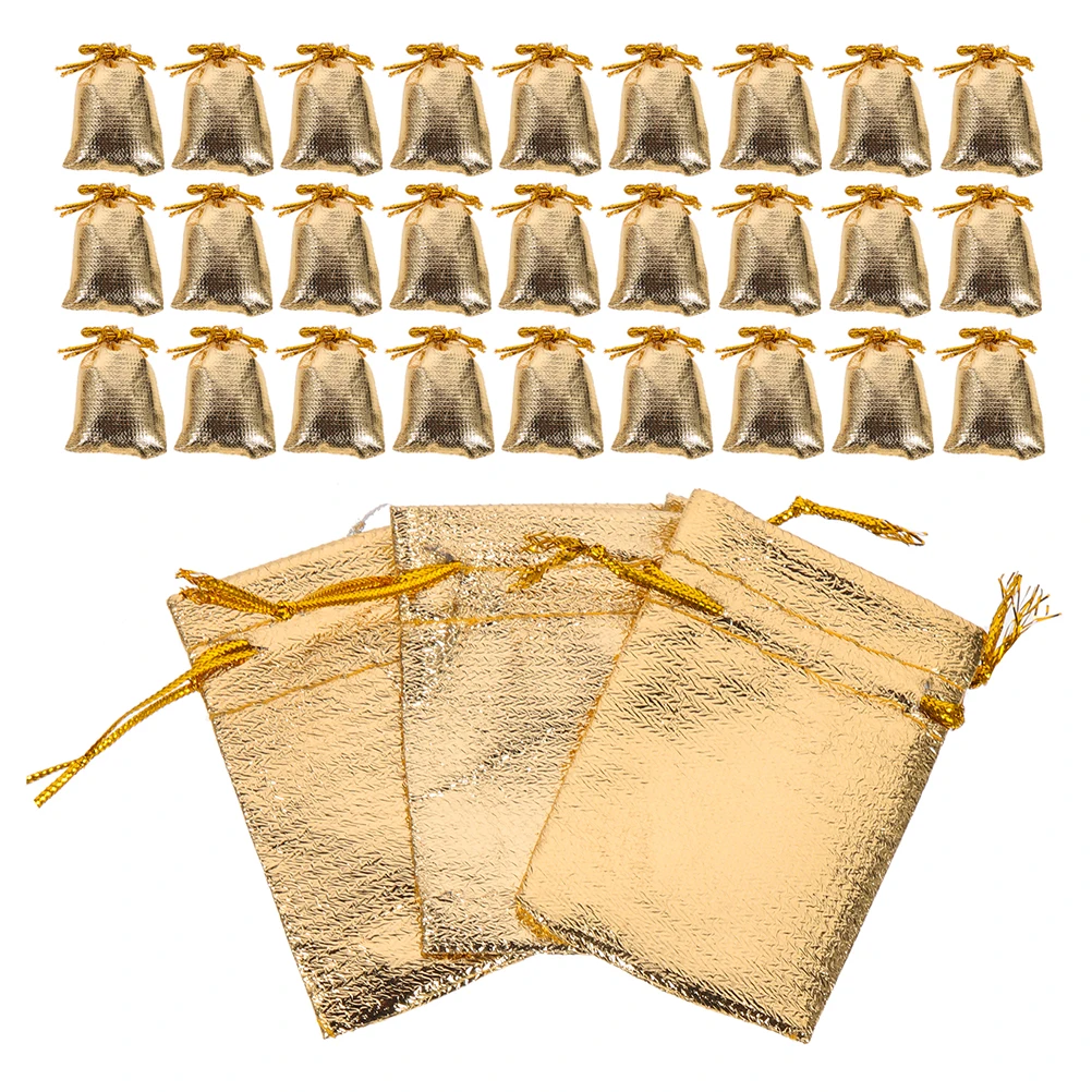 

100 Pcs Party Gift Packaging Bags Candy Drawstring Jewelry Tiny Small Storage Bride