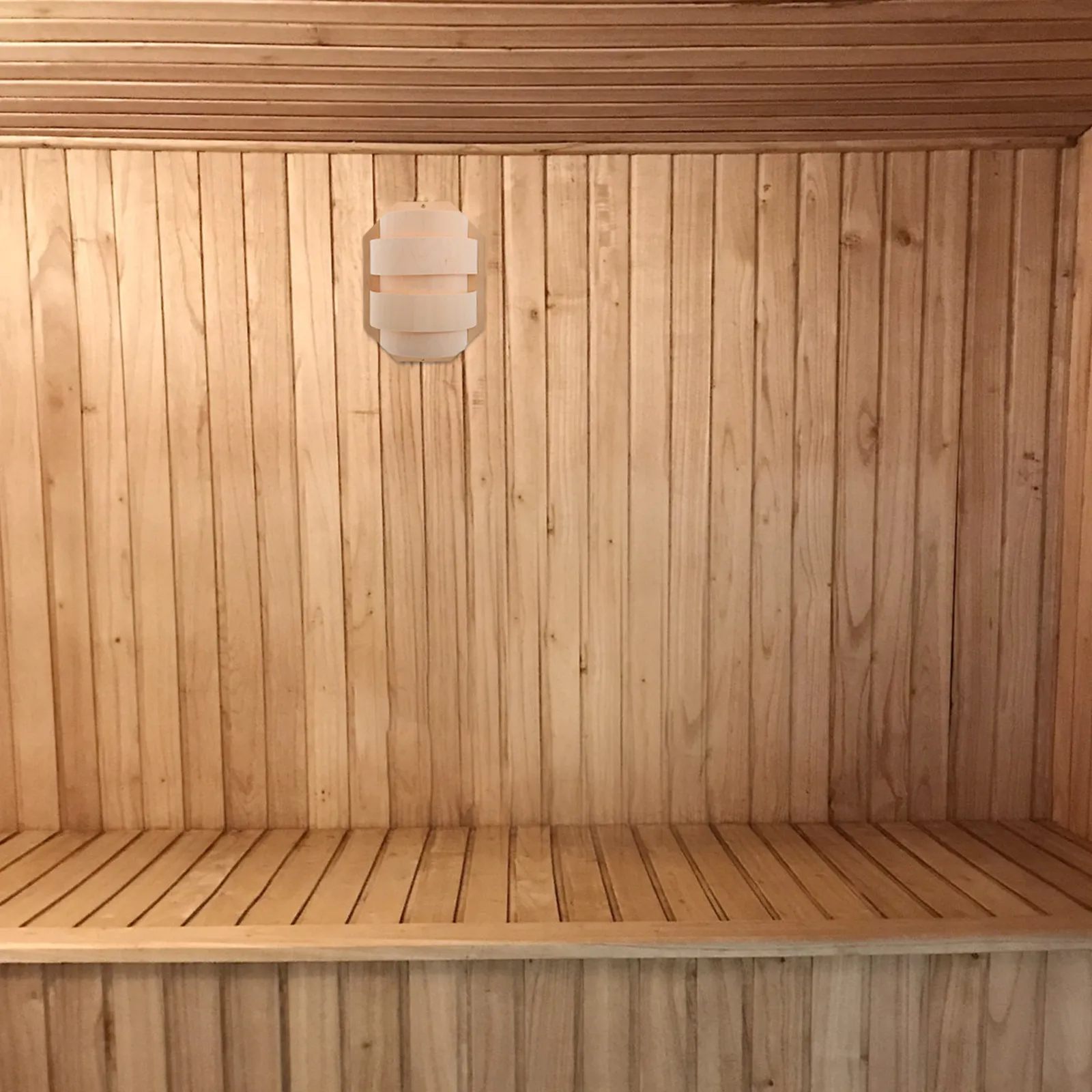 

Sauna Room Lampshade Lightweight Thin Wooden Cover Decorative Soft Light Fixture Accessory for Steam Room Relaxation