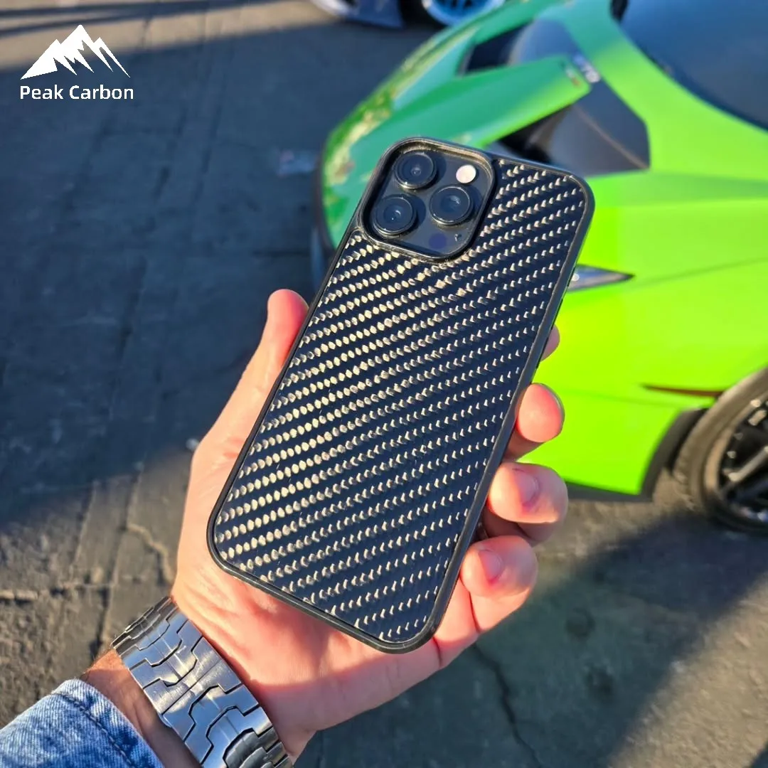 3K حك الأسود الحقيقي ألياف الكربون المغناطيسي شحن لاسلكي جراب هاتف آيفون 16 15 14 13 12 11 Xs ماكس 16e mini مع Magsafe