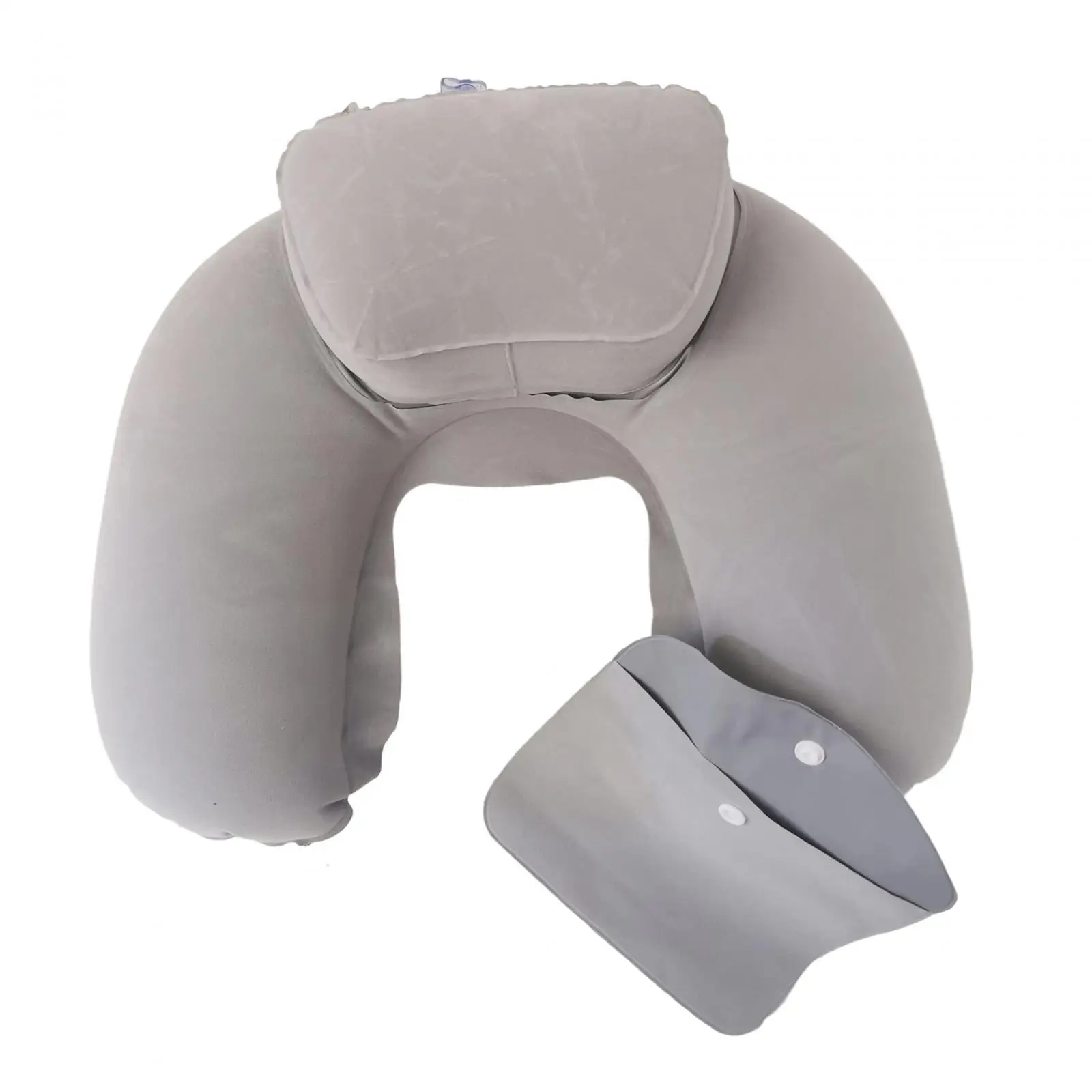 U Shape Neck Pillow, Super Soft Portable Inflatable Travel Pillow for Airplane