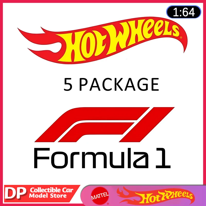 

New 2026 Hot Wheels Race Team F1 5-Pack HW Collectible Toy Cars 1:64 Scale Vehicles