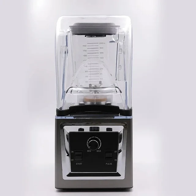 8001JX  High Quality 2L Unbreakable Smoothie Chopper New Best Sell Commercial Ice Blender Machine with Soundproofing Cover