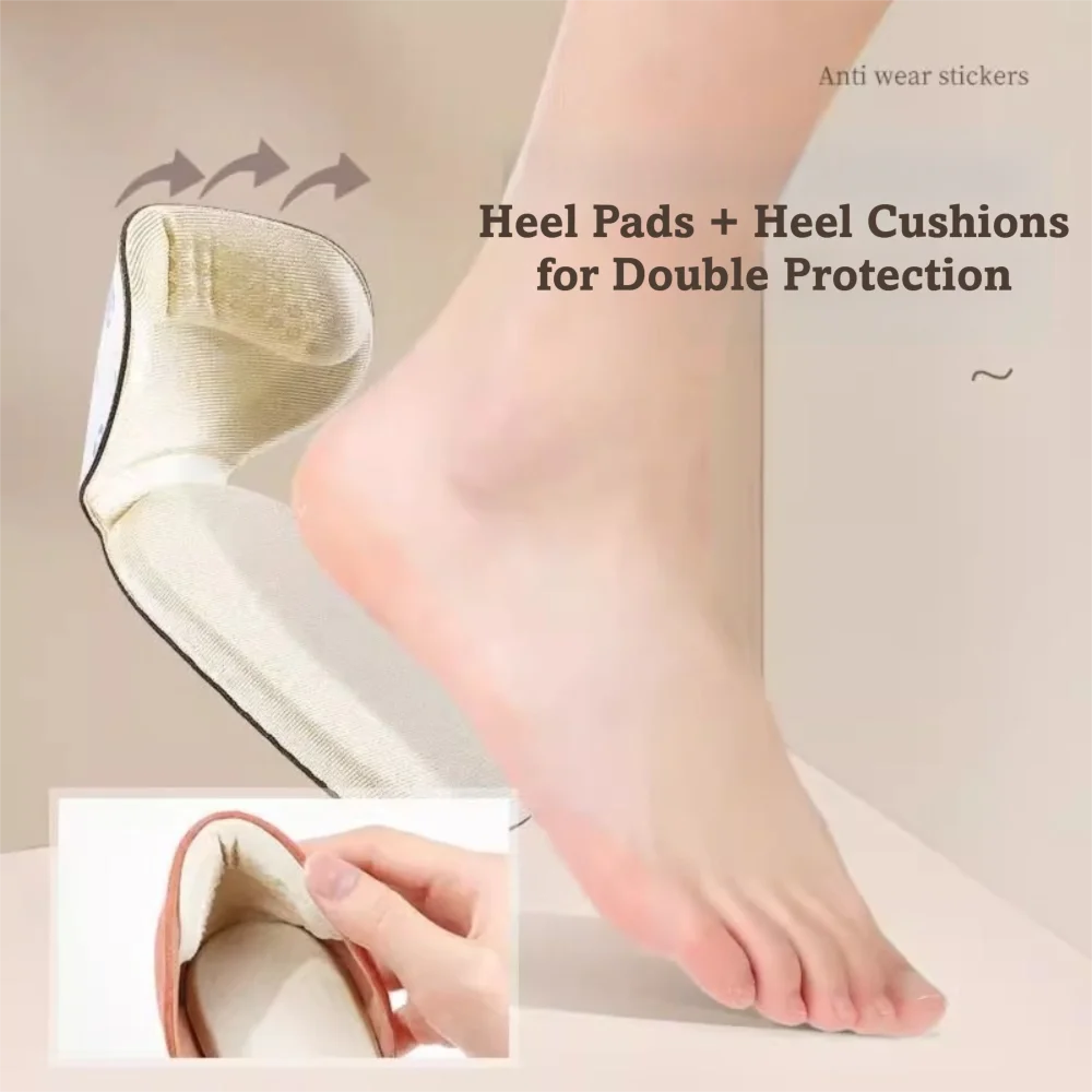 Durable Invisible Heel Grips Comfort Soft Heel Protectors Pain Relief Reusable Heel Stickers for Women Men