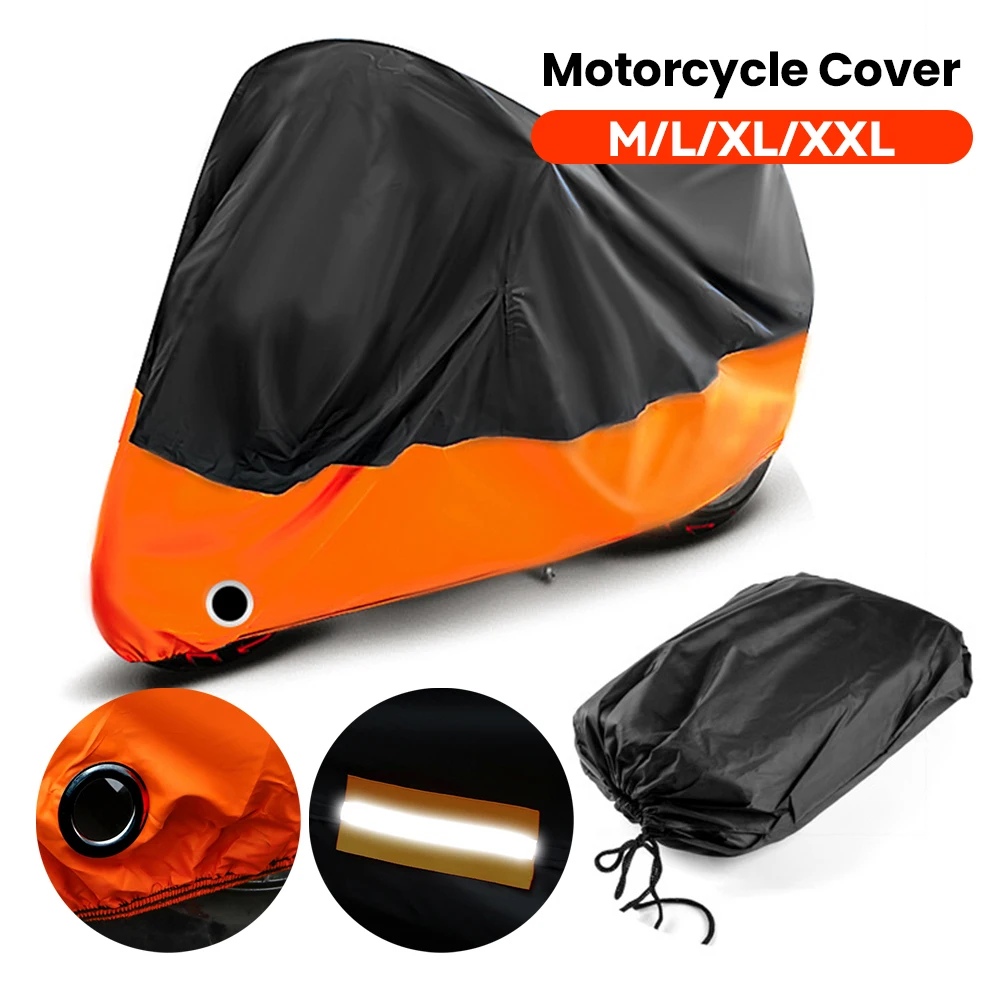 

Защитный чехол от ультрафиолета, водонепроницаемый пылезащитный чехол для уличного мотоцикла, скутера, износостойкий тканевый чехол для мотоцикла