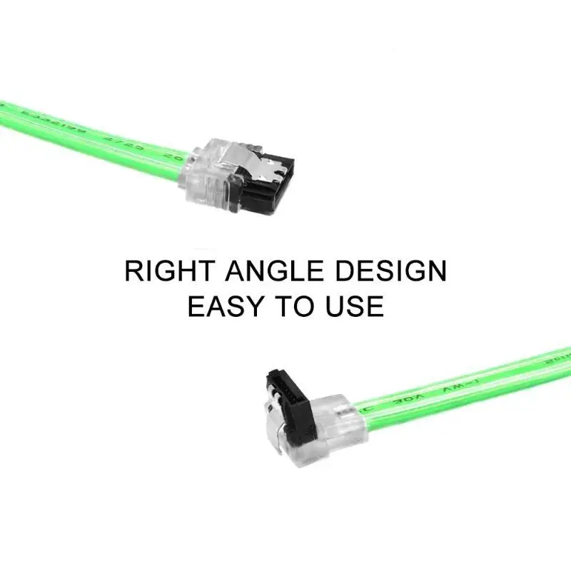 5 Pack SATA III Data Cable 6Gbps High Speed Bulk Pack Cords for SSD HDD Hard Drive Commercial PC Assembly