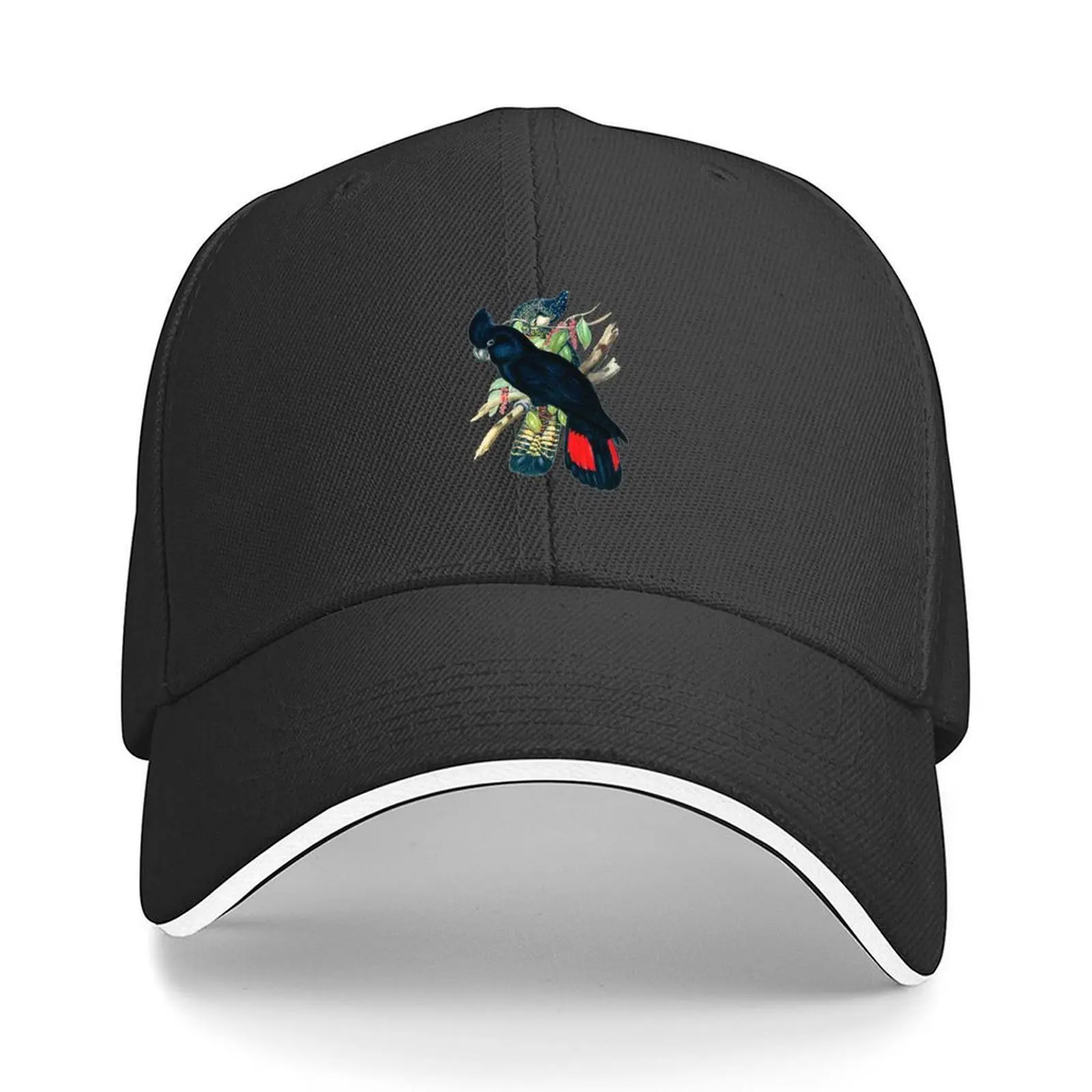 

Australian Banksian Black Cockatoo Baseball Cap Sports Cap Wild Ball Hat fishing caps man Uv Protection Solar Hat Man Women's