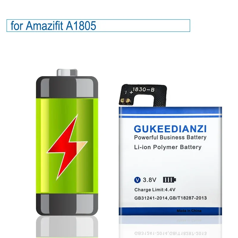 310mAh PL472020V (with wires) Smartwatch Battery For Huami Amazifit A1805 High Capacity