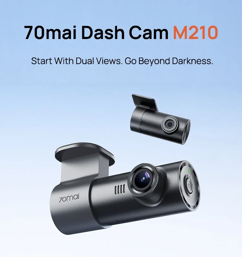 70mai Dash Cam M310 Plus 2K 1440P Super Night Vision F1.55 Aperture 70mai M310 2K Car DVR 24H Parking Guard WIFI & Voice Control