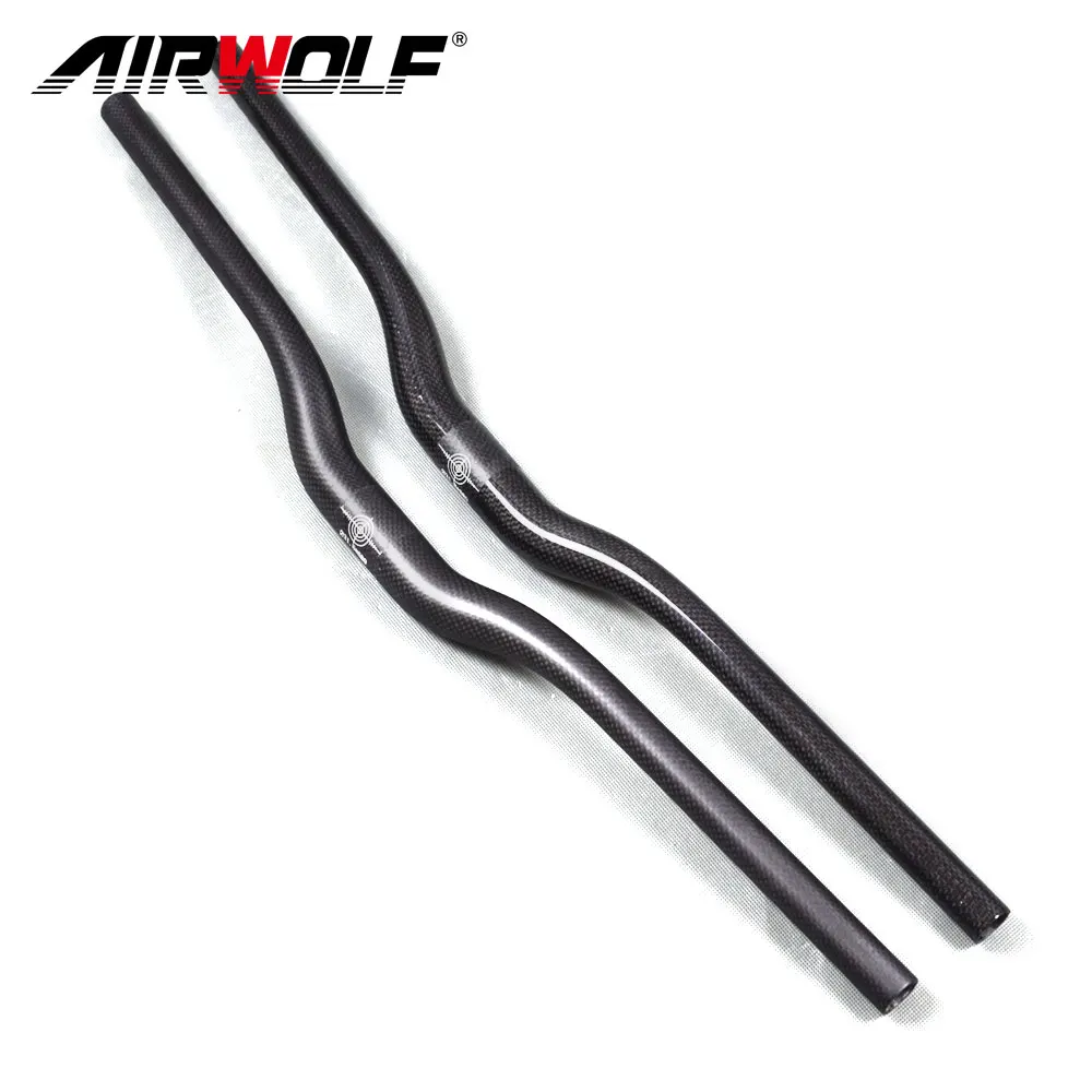 T800 Carbon Fiber MTB Handlebar 3K Riser Bar Diameter 31.8mm Length 580 600 620 640 660 680 700 720 mm Mountain Bike Handlebar