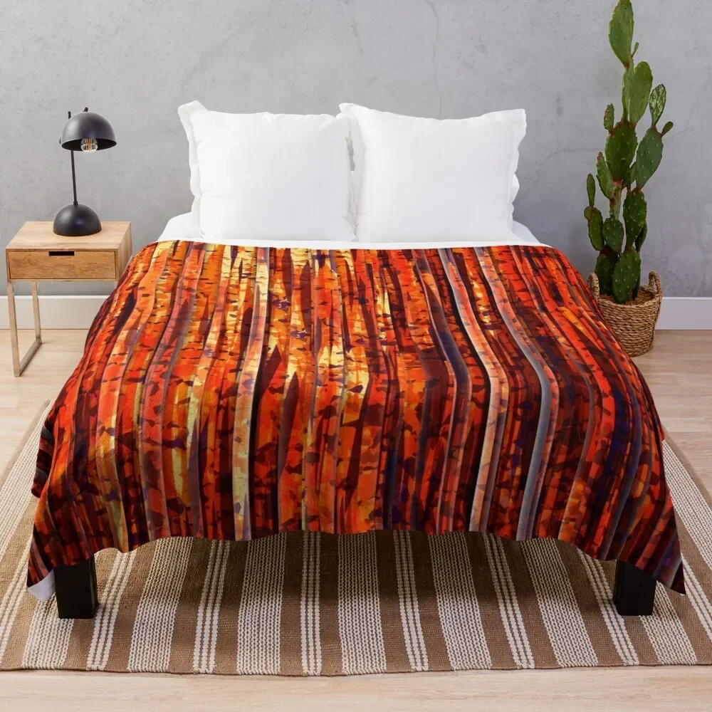 

Abstract Orange Stripes Throw Blanket Decorative Sofas Loose blankets ands christmas gifts Blankets