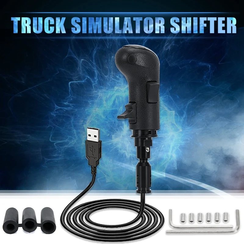 USB High Low Gear Simulator Shifter Knob For Logitech G923 G29 G27 G25 TH8A Gear Shift Knob For ATS ETS2 Truck Games