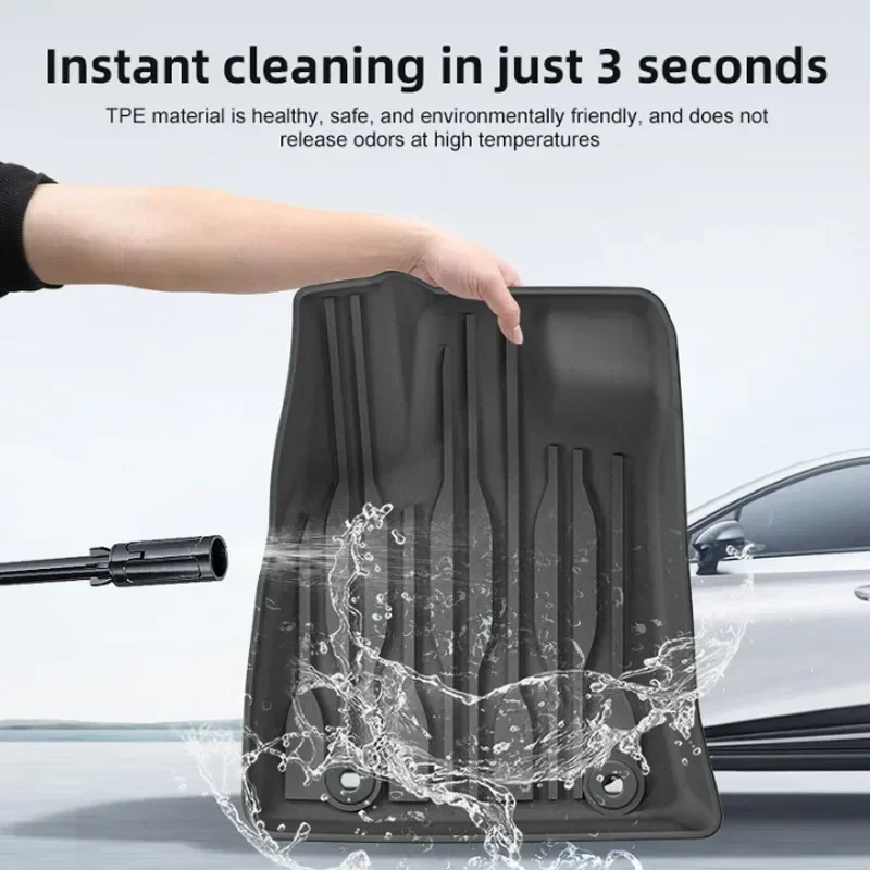 لسوزوكي فيتارا LY ملحقات 2016 2017 ~ 2023 2022 سيارة الكلمة حصيرة TPE جزء القدم TPE الداخلية مقاوم للماء مقاومة للخدش السجاد