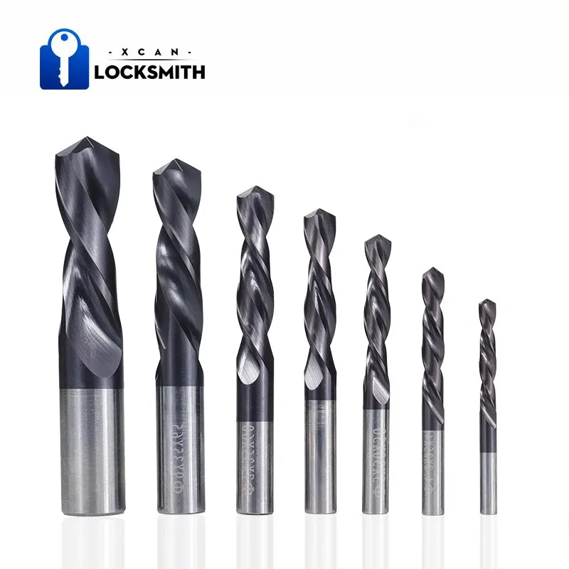 1-12mm Carbide Alloy Drill Bit Tungsten Steel Twist Bit VAPO Straight Handle Solid Monolithic Drill For CNC Lathe Machine