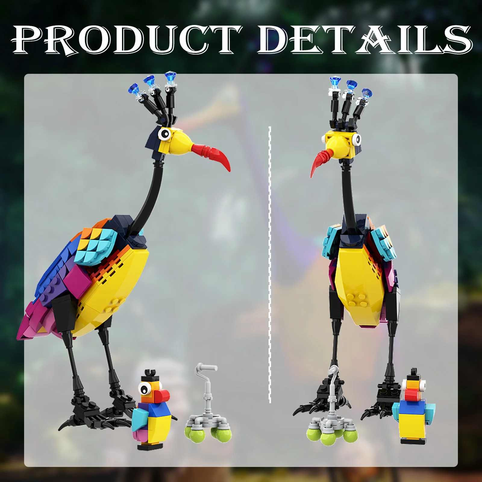 Kevin Bird Building Blocks Set Toy for Adult Girls Boys,Cartoon Animal for Balloon House Building Bricks Toys for Valentines Gif