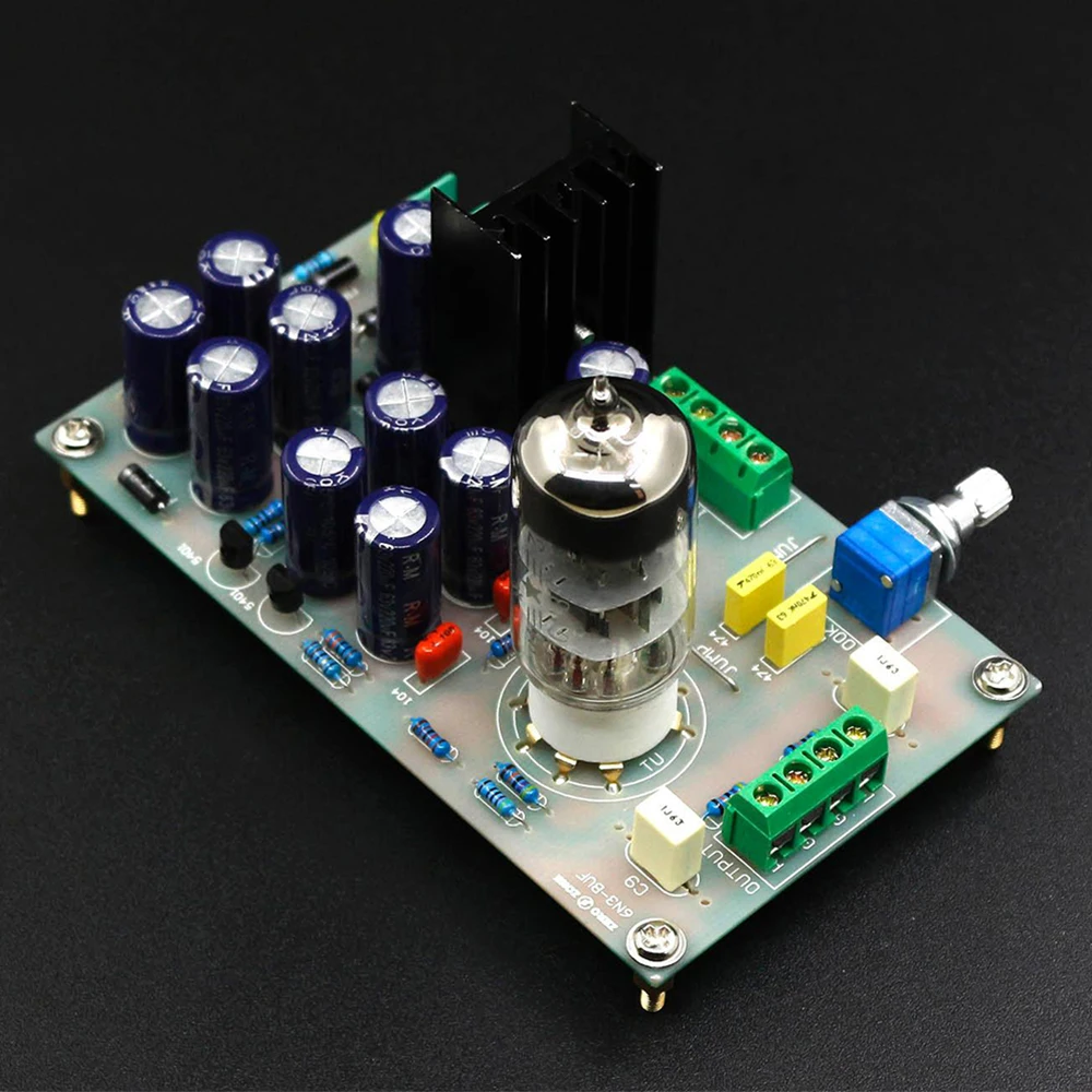 6N3 Tabung Penyangga Preamplifier Pra AC12V Amplifier Selesai Papan (Termasuk 6N3 Tabung)