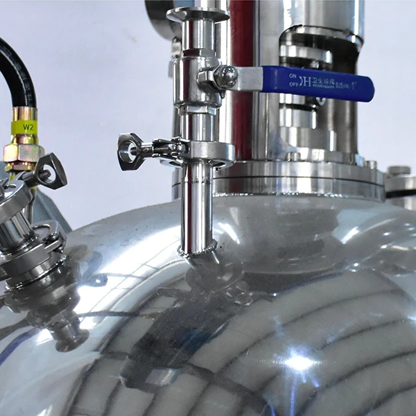 Гигиеническая нержавеющая сталь с двойной оболочкой, 100 л, шарообразный вакуумный концентратор, испаритель, оборудование для концентрации растворителя