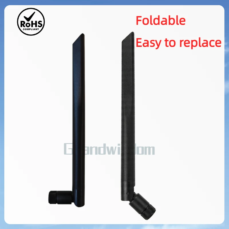 GWS 5 Stück WLAN-Antenne 2,4 GHz 5dBi Verstärkung SMA-Stecker und PX4 zu SMA-Buchse Kabel für Zigbee WLAN 2,4 GHz Router Signalverstärker Largo – Detail 5