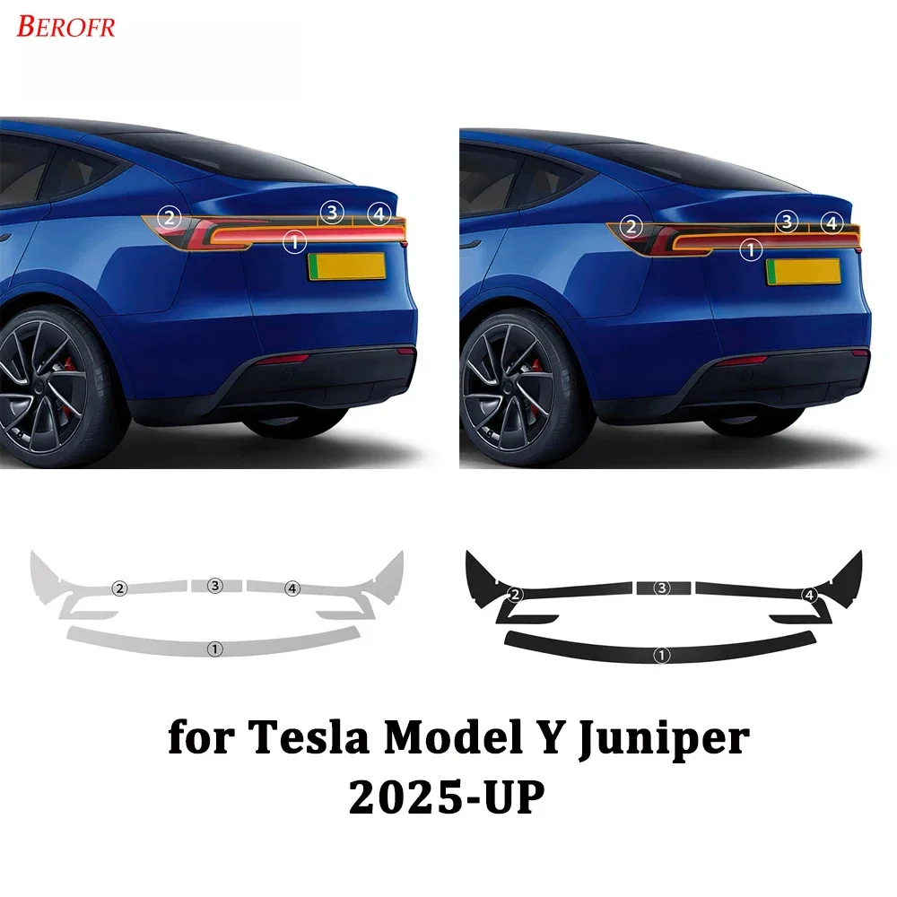 

For Tesla Model Y Juniper Model y 2025 2026 TPU Car Headlight Fog Tail Light Film Paint Protection Anti-scratch Accessories