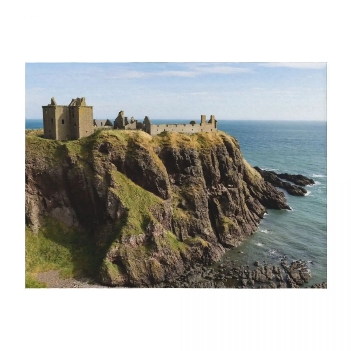 

Dunnottar Castle Scotland Postcard Throw Blanket Luxury Thicken For Sofa Thin blankets and throws heavy to sleep Blankets