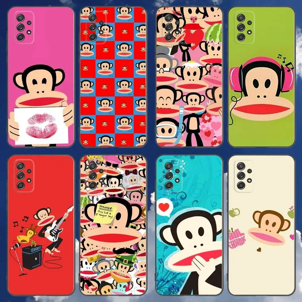 

P-Paul F-Frank Phone Case For Samsung Galaxy A 91,80,73,72,71,53,52,51,22,5G Shockproof Soft Black Cover