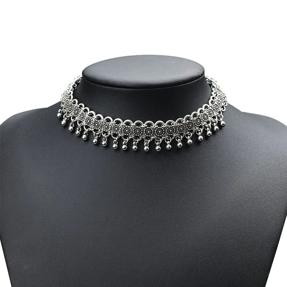 Gift Tassels Collar Statement Fashion Women Alloy Charm Choker Pendant Chain Necklace Jewelry